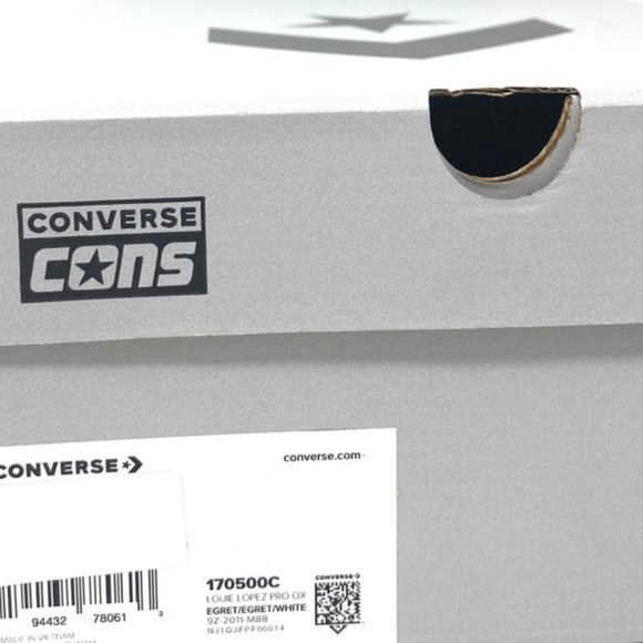 💖MEGA SALE💖Converse Louie Lopez Pro Low Top White Women Leather Shoes 170500C - Picture 2 of 11